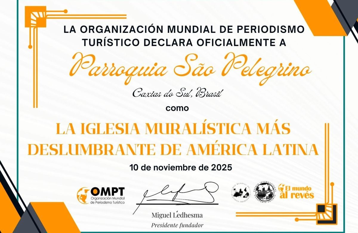 Foto de capa da notícia Igreja São Pelegrino é eleita o mural mais deslumbrante da América Latina