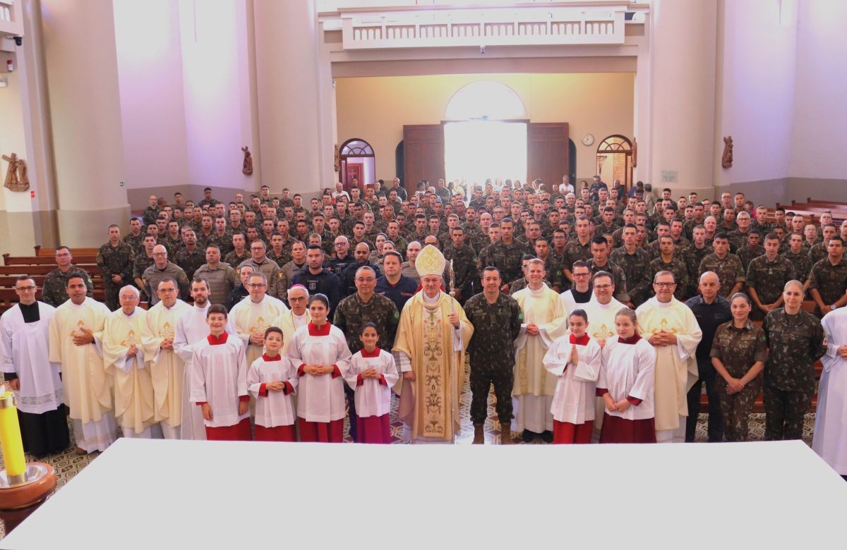 Foto de capa da notícia Santuário de Caravaggio acolhe a peregrinação jubilar do Exército e das Forças de Segurança