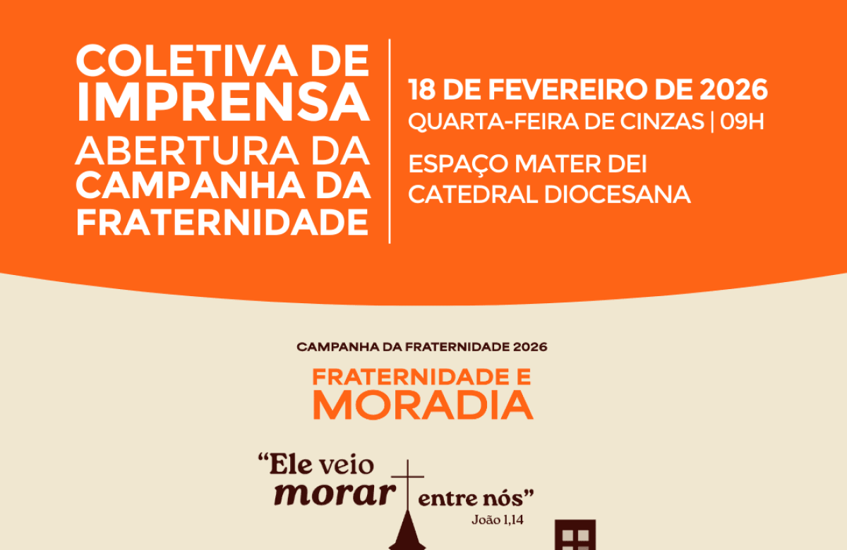 Foto de capa da notícia Diocese de Caxias do Sul convida para a coletiva de imprensa de lançamento da Campanha da Fraternidade 2026