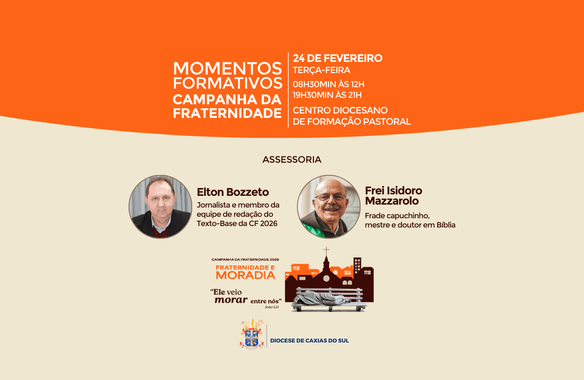 Foto de capa da notícia Diocese de Caxias do Sul promove momentos formativos sobre a Campanha da Fraternidade 2026