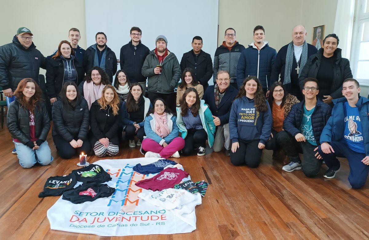 Foto de capa da notícia Coordenadores do Serviço de Evangelização Juvenil do RS visitam o Setor Juventude da Diocese de Caxias do Sul