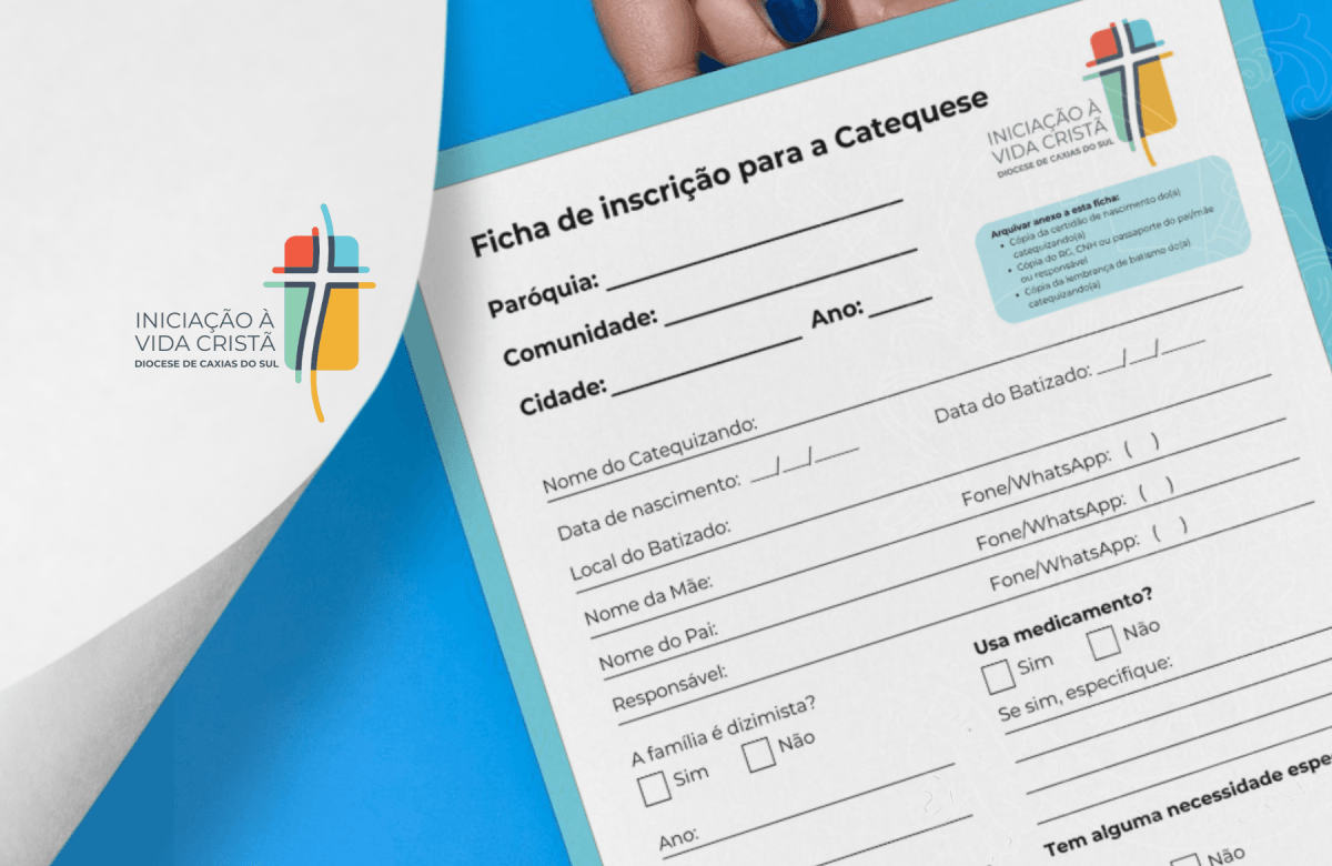 Foto de capa da notícia Comissão de Iniciação à Vida Cristã da Diocese de Caxias disponibiliza formulários para inscrições da Catequese 2024-2025