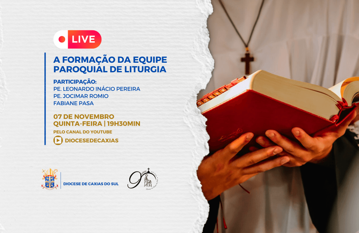 Foto de capa da notícia Comissão de Liturgia da Diocese de Caxias do Sul promove live para ajudar na formação das equipes paroquiais de liturgia