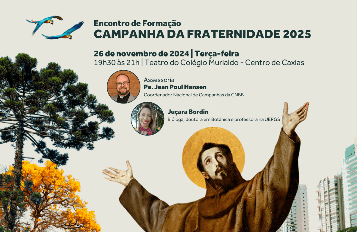 Foto de capa da notícia Encontro de formação sobre a Campanha da Fraternidade 2025 será nesta terça-feira, 26 de novembro, em Caxias do Sul