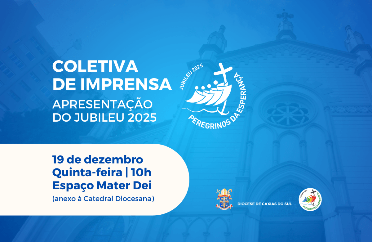 Foto de capa da notícia Diocese de Caxias do Sul convida para a coletiva de imprensa de apresentação do Jubileu 2025