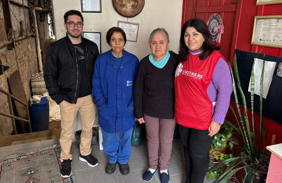 Foto de capa da notícia Cáritas Diocesana de Caxias do Sul inicia ações de visita às associações de recicladores