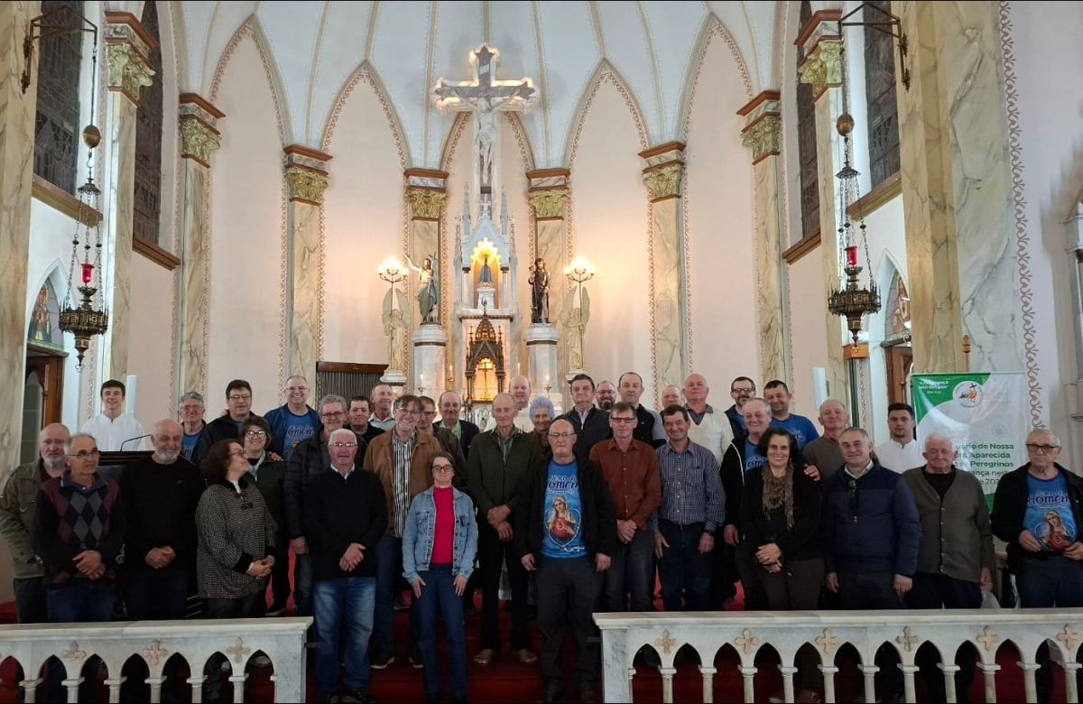 Foto de capa da notícia Vicariato de Nova Prata celebra peregrinação jubilar do Terço dos Homens