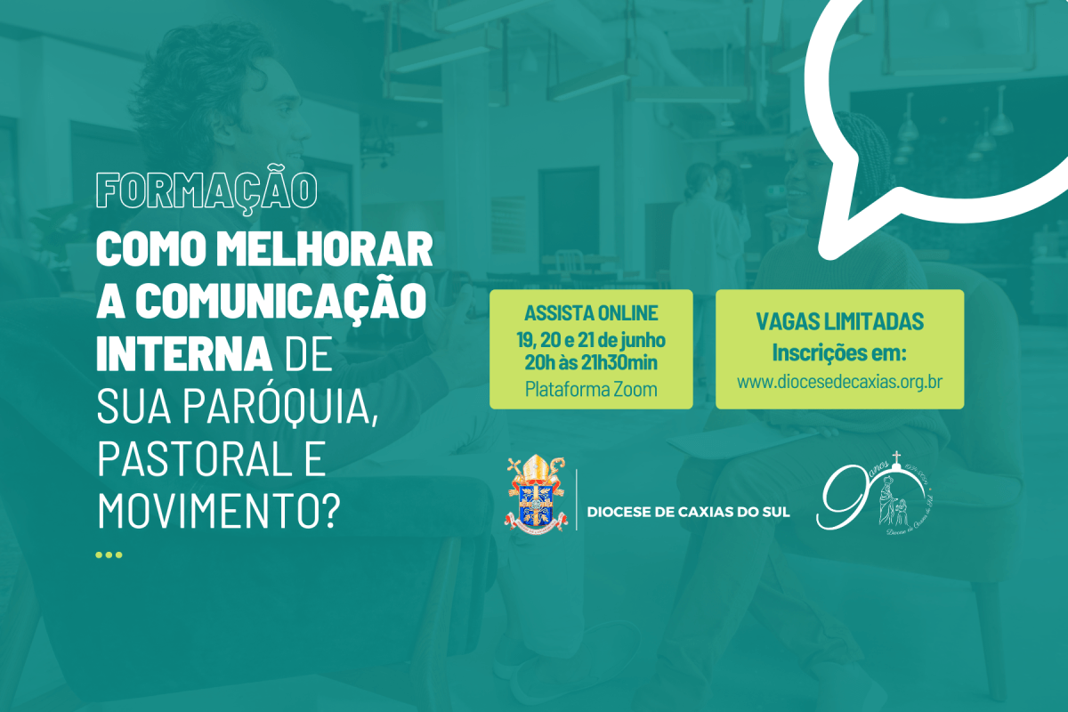 Diocese de Caxias do Sul propõe formação "Como melhorar a comunicação interna de sua Paróquia, Pastoral e Movimento?"