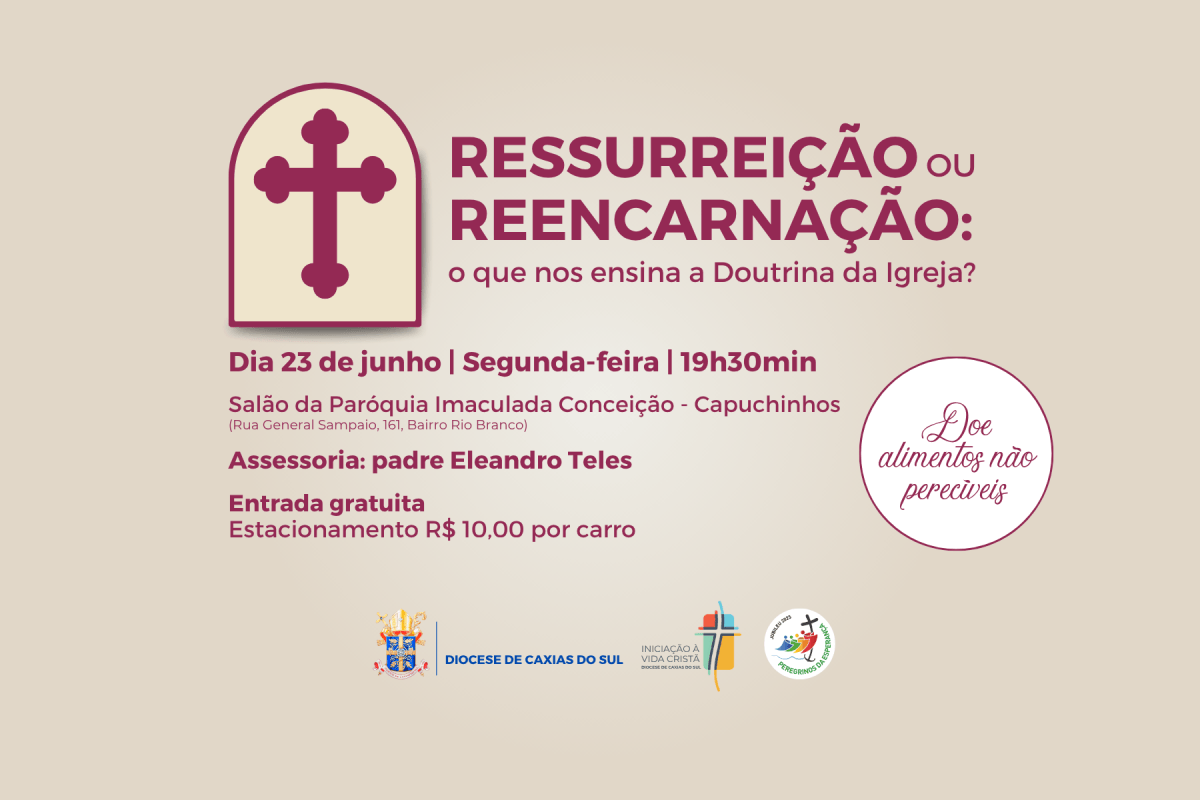 Preparado para pais e famílias da Catequese da Diocese de Caxias do Sul, encontro irá refletir sobre ressurreição e reencarnação