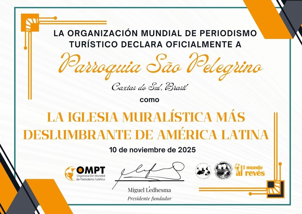Igreja São Pelegrino é eleita o mural mais deslumbrante da América Latina