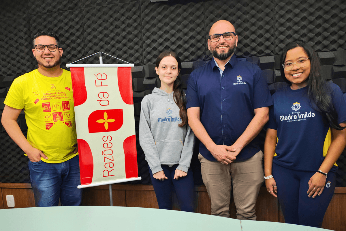 Pastoral Escolar do Colégio Madre Imilda apresenta ações de cuidado com a vida no programa Razões da Fé