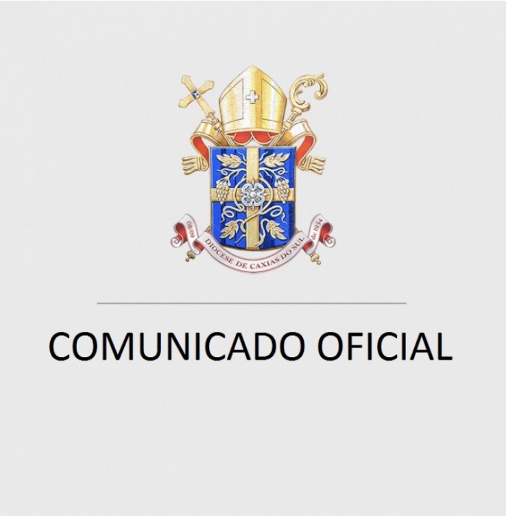 Comunicado oficial da Diocese de Caxias do Sul sobre a celebração de Missas com a presença de fiéis