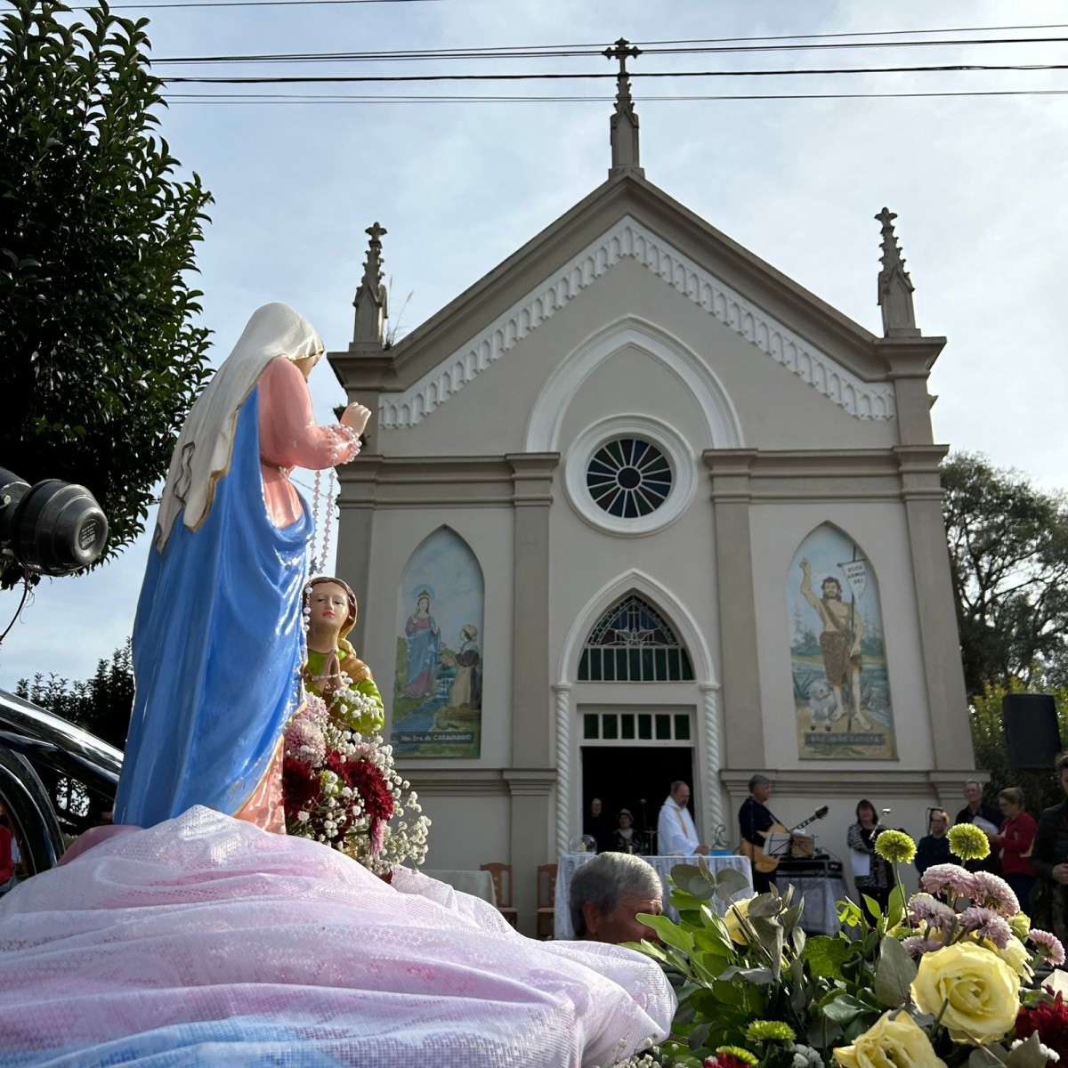 Paróquia de Flores da Cunha promove Caminhada da Fé em honra a Nossa Senhora de Caravaggio no Travessão Cavour