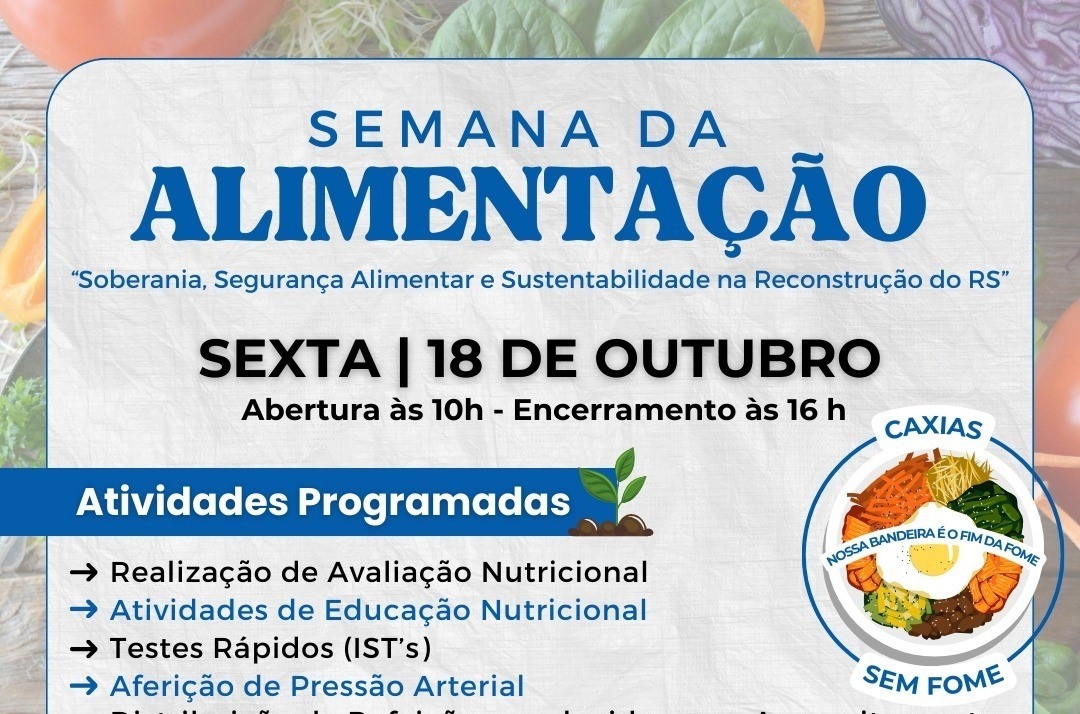 Cáritas da Diocese de Caxias do Sul estará presente no dia da ação da Semana da Alimentação