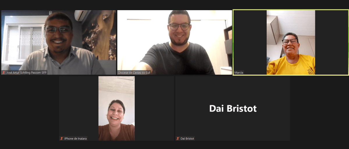 Pascom da Diocese de Caxias do Sul reúne virtualmente comunicadores da Região Pastoral de São Francisco de Paula