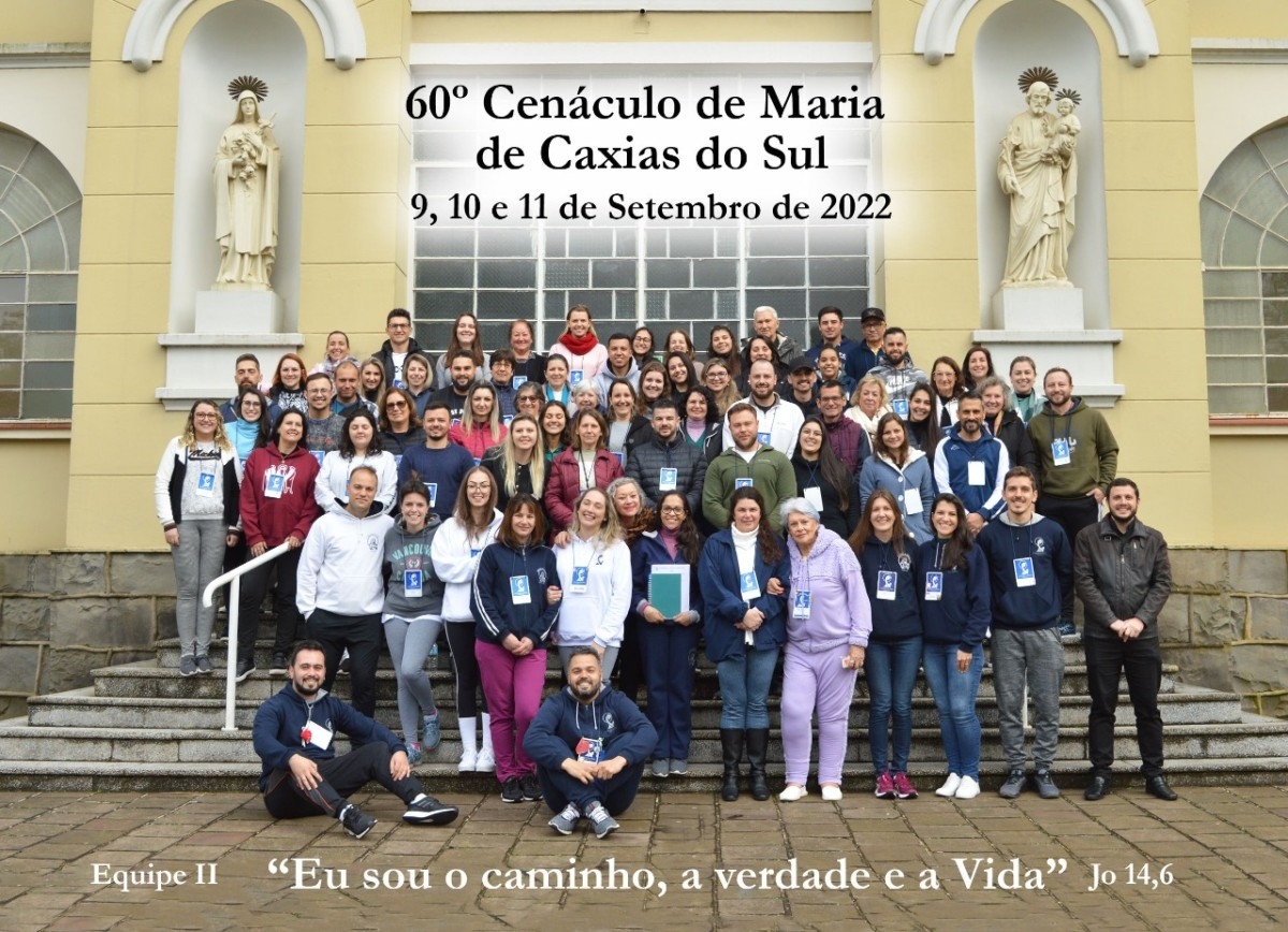 Cenáculo de Maria de Caxias do Sul reúne 46 cursistas no 60º retiro