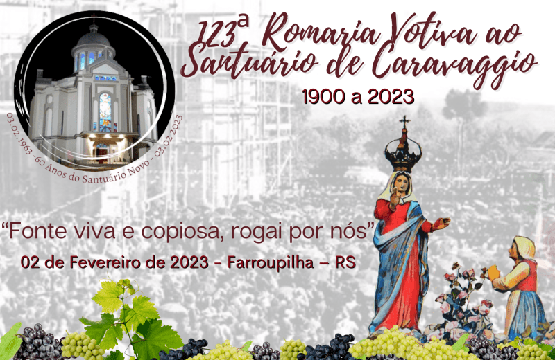 Foto de capa da notícia 123ª Romaria Votiva de Nossa Senhora de Caravaggio acontece nesta quinta-feira, 02 de fevereiro